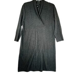Spense wool blend long sleeve shawl collar sweater dress, size XL, EUC
